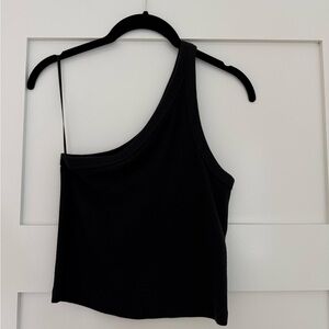 Abercrombie & Fitch Black One-Shoulder Tank Top - M